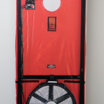 Single Fan Blower Door Roll-up Graphic Banner-0